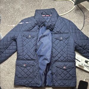 Tommy Hilfiger Men's Quilted Dark Blue Jacket